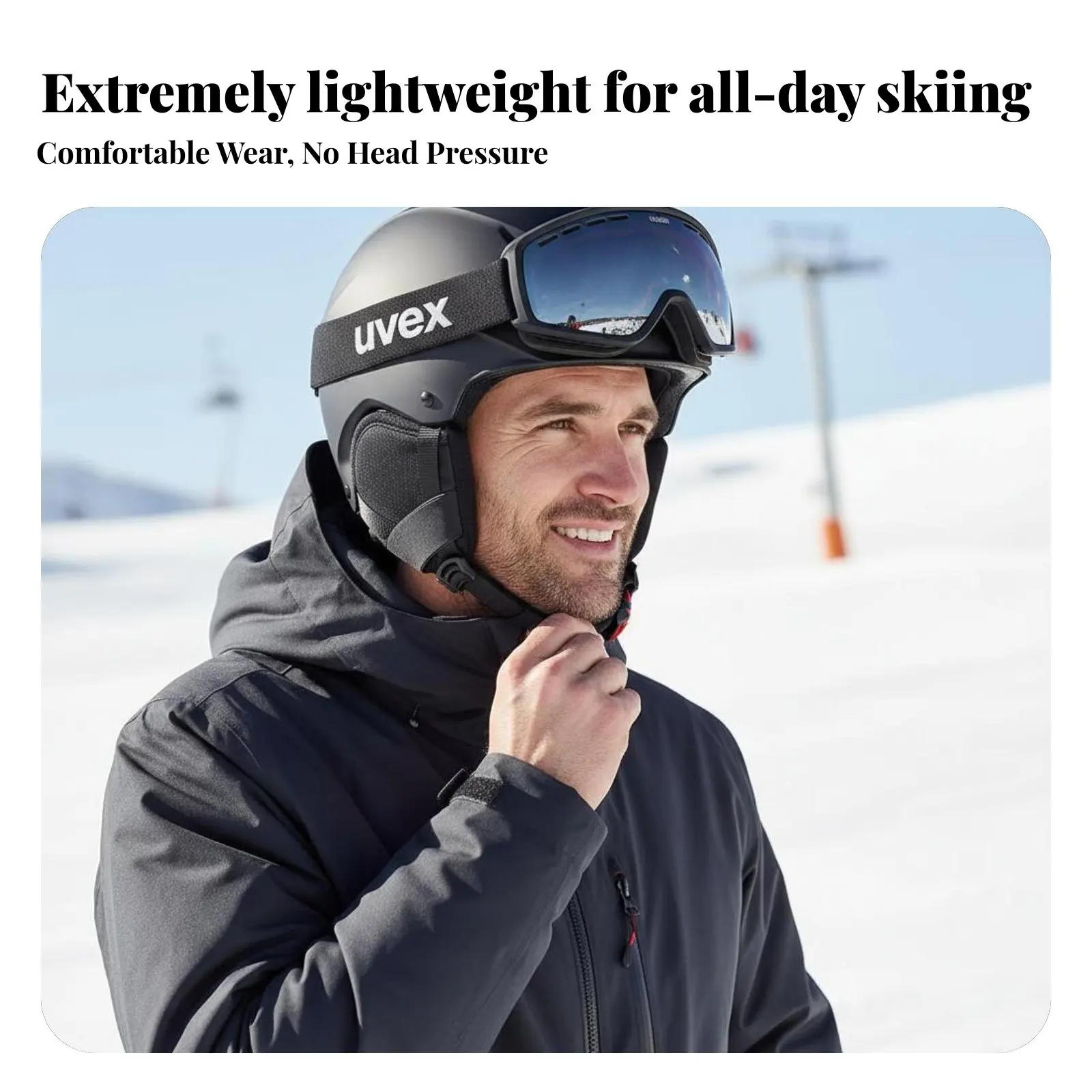 

Большой лыжный шлем для мужчин, легкий, из ПЭ, с регулируемой вентиляцией, для сноуборда, черный