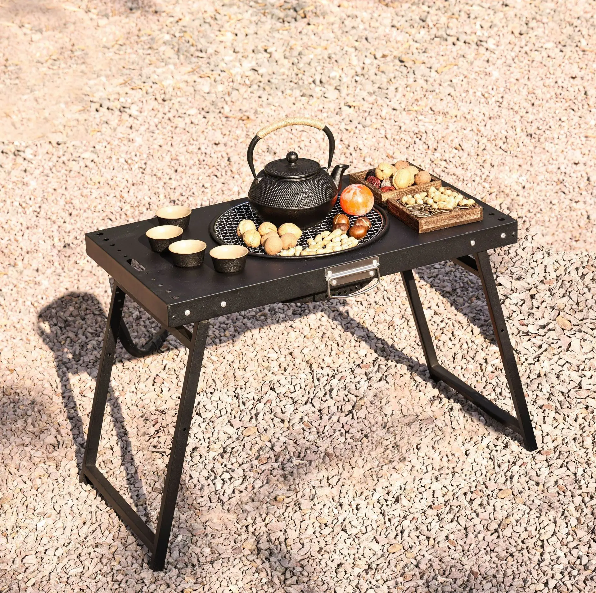 BBQ grill, tea-making flat grill charcoal grill, combination  outdoor combination  wholesale