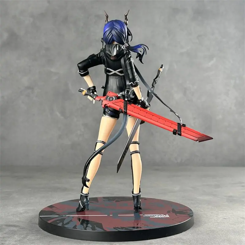 New 24cm Apex Arknights Chen Armed Anime Girl Figure Pvc Collectible Statue Desktop Ornament For Game Fans And Hobby Collectors