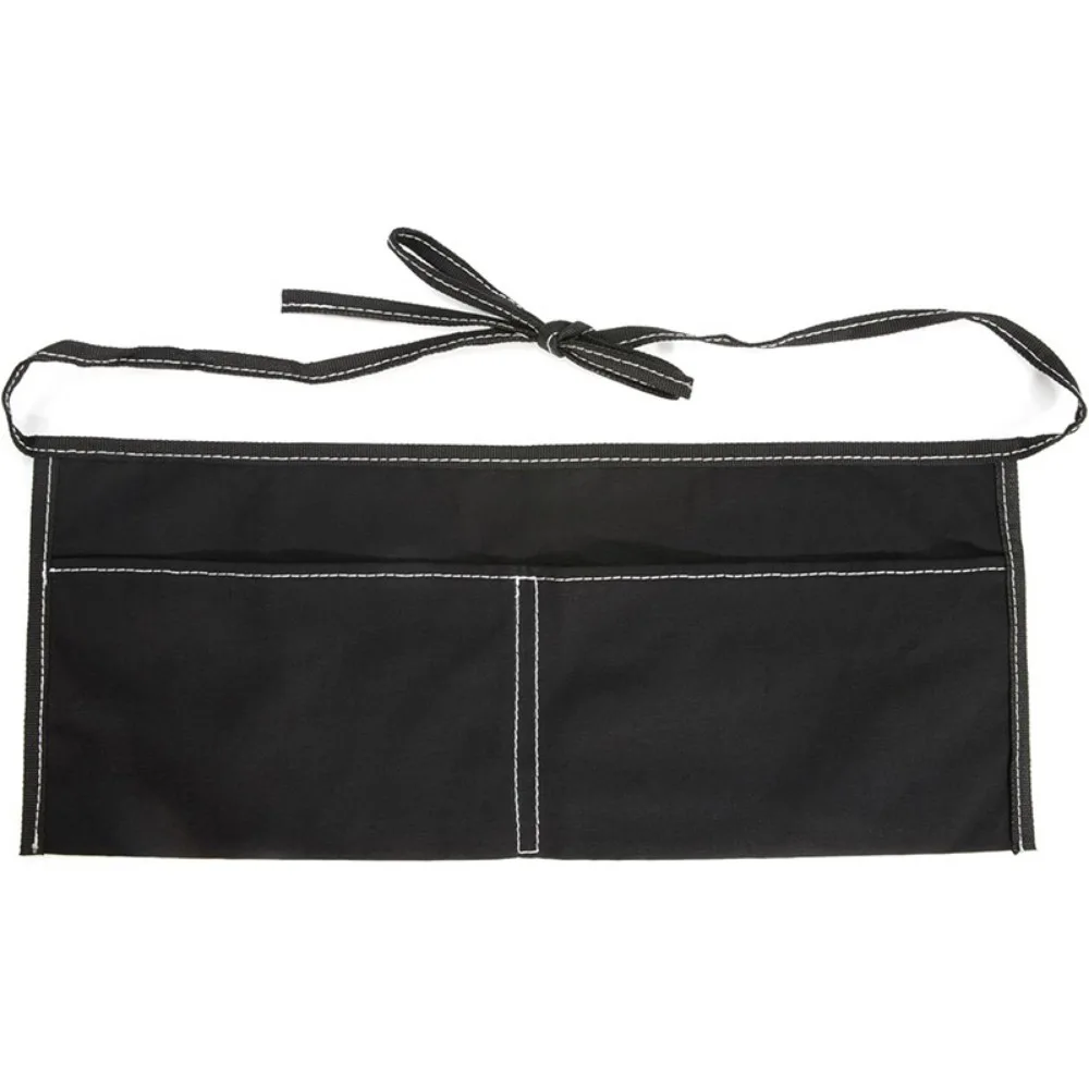 

Oxford cloth Tool Belt Work Apron Big Pockets Unisex Short Server Apron Adjustable Design Half Waiter Apron Men Women