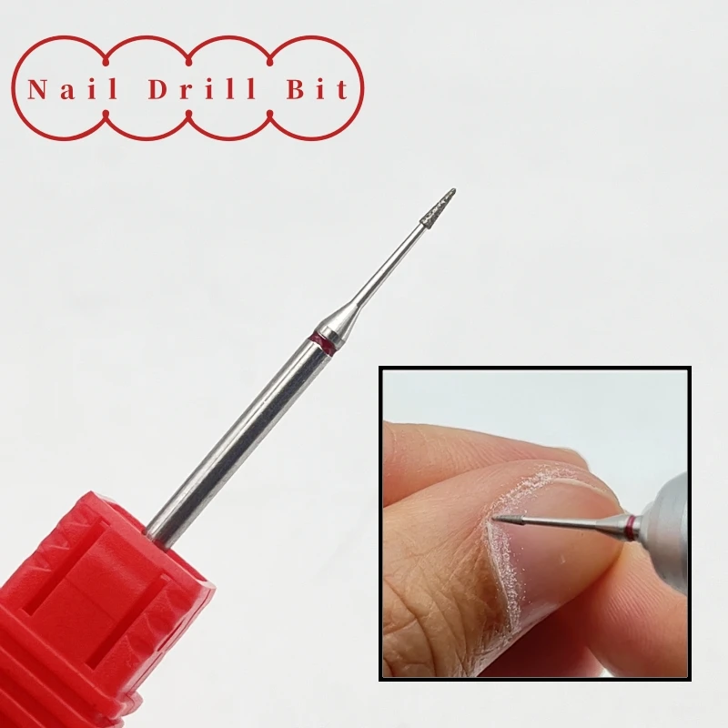 1/2Pcs Diamond Manicure Nail Drill Set Professional Manicure Pedicure Tools for Gel Polishing Removal and Dead Skin Exfoliat Bit - 3