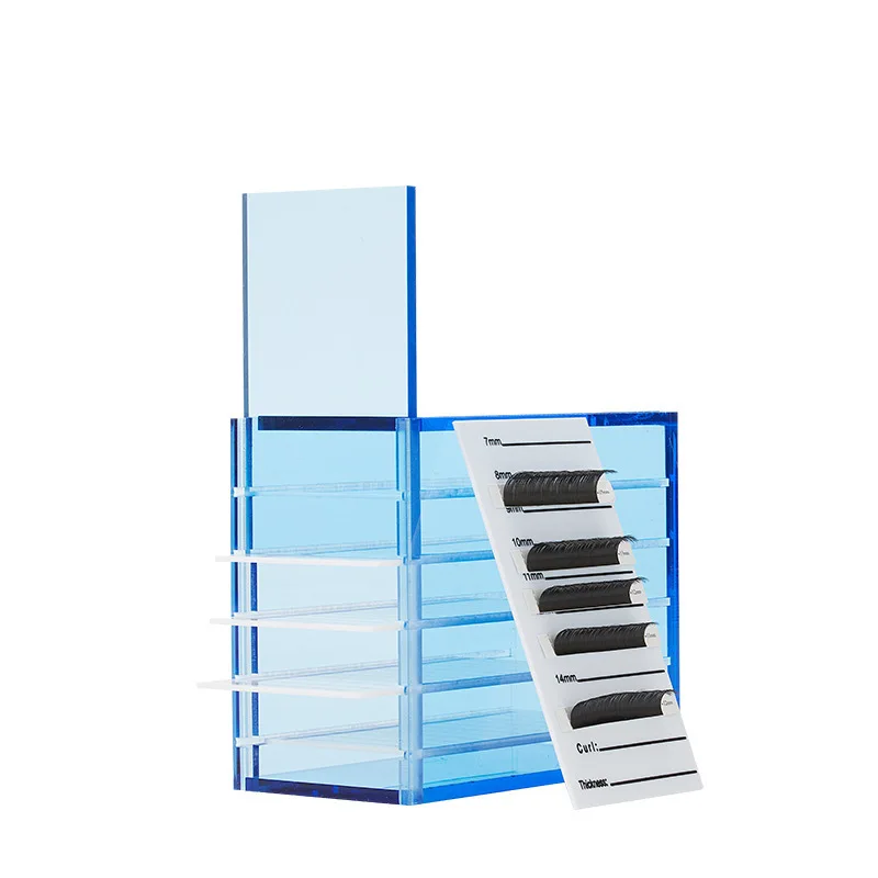속눈썹 디스플레이 랙 5 레이어 아크릴 팔레트 래쉬 홀더 가짜 속눈썹 보관 상자 속눈썹 연장 메이크업 도구 용품