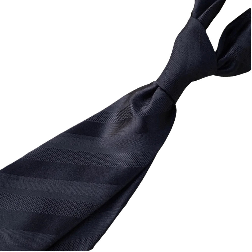 Simple Solid Color Black Necktie Stripes Floral Men Necktie Jacquard Adjustable Retro Cravat Party