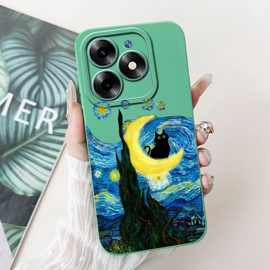 For Infinix Hot 40 Pro Case Popular Flower Pattern Shockproof Silicone Full Cover For Infinix Hot 40 40i X6836 X6528B Hot40 Etui
