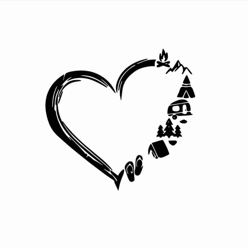 

Travel Inspired Vinyl Car Stickers Waterproof Decals for RV SUV Van Camping Outdoor Auto Body Window Decor Accessories