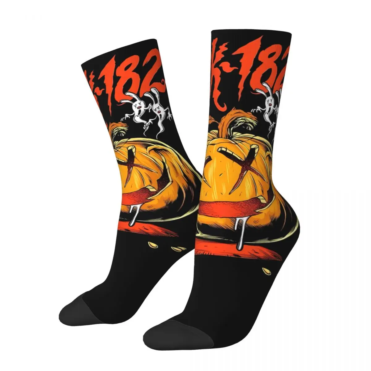 Blink 182 One More Time cosy High elasticity polyester fiber Unisex Hiking Happy 3D printing Street Style Crazy Sock