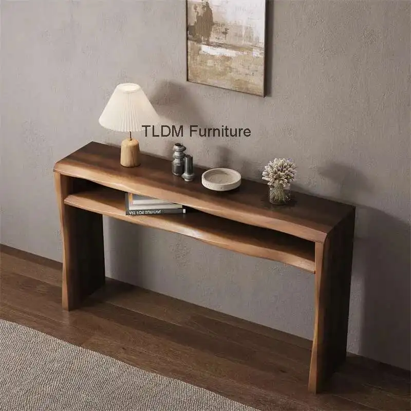 

Salon Luxury Corner Table Vintage Hallway Table Modern Corner Table Wood Entryway Console Ingresso Living Room Furniture
