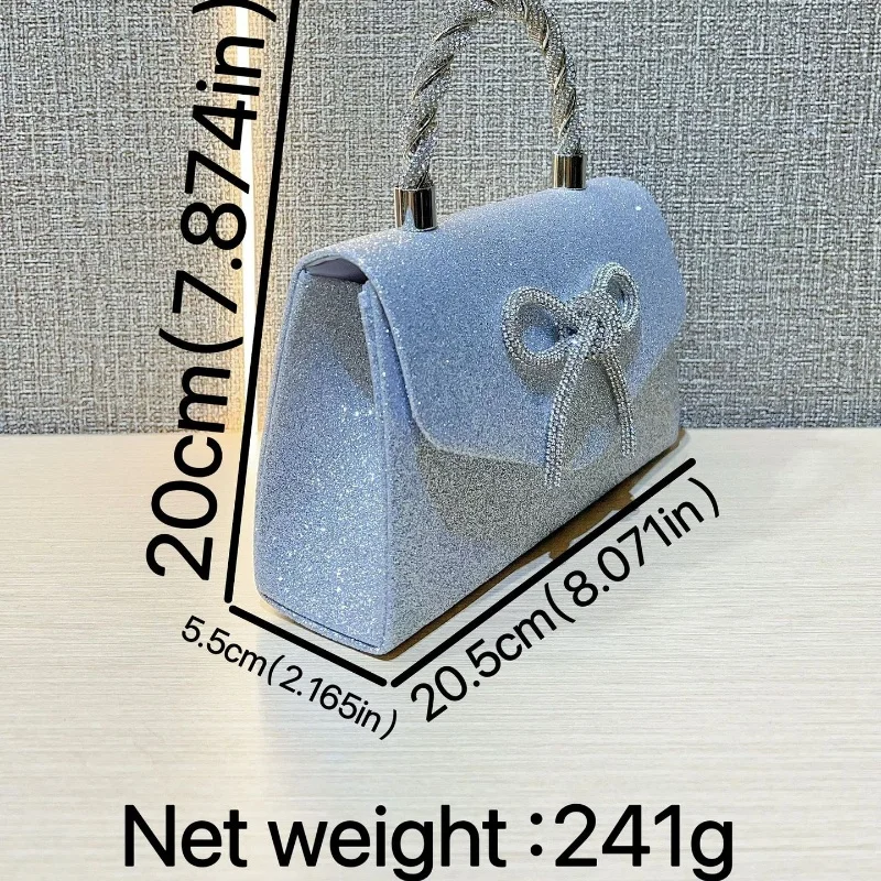 Moda de luxo arco design bolsas espumante banquete saco embreagem delicado strass bolsa feminina corrente bolsa ombro sacola