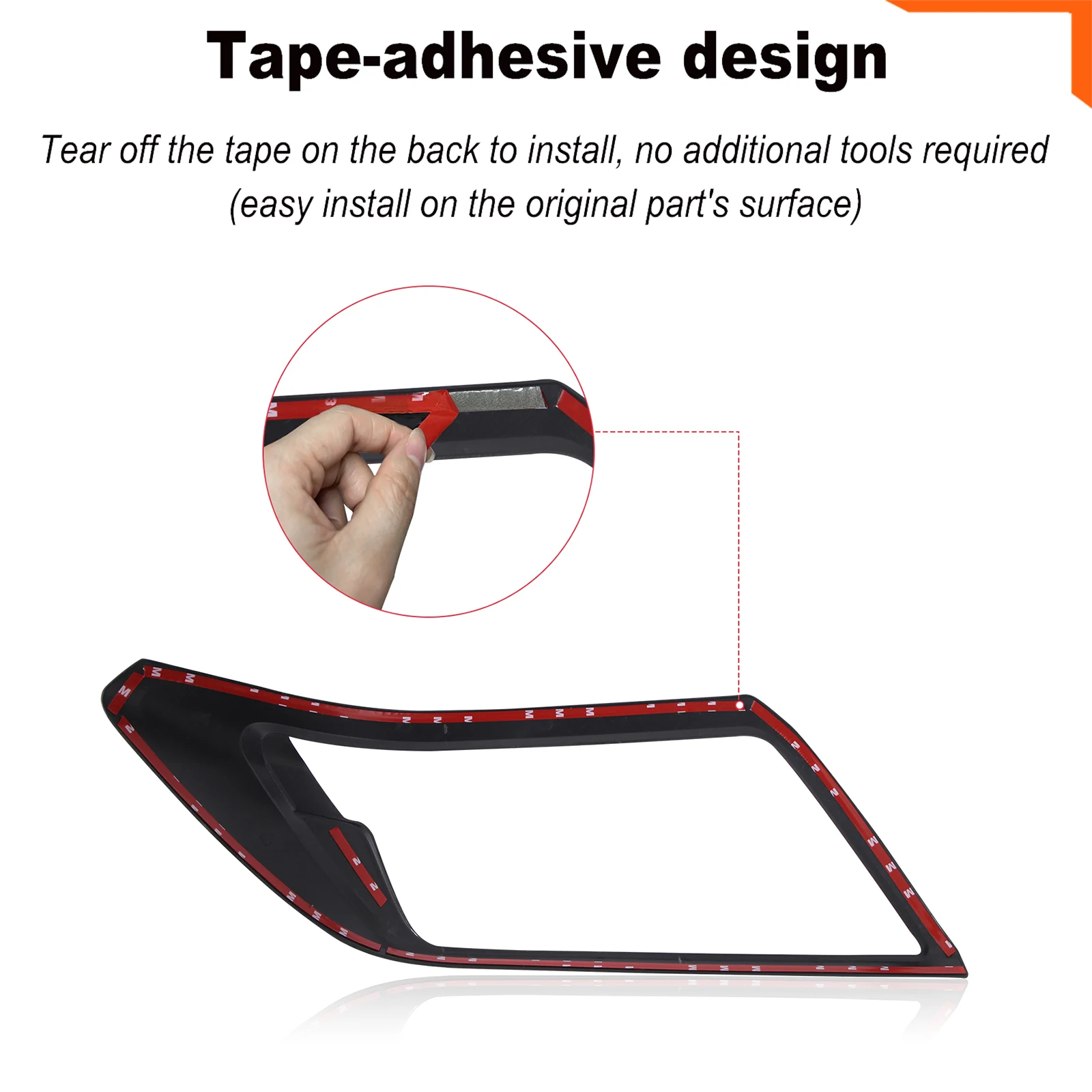 المصباح الخلفي غطاء اكسسوارات الكسوة لنيسان نافارا NP300 D23 2015-2020 DX ST-X ماتي الأسود ABS غطاء مصباح حامي