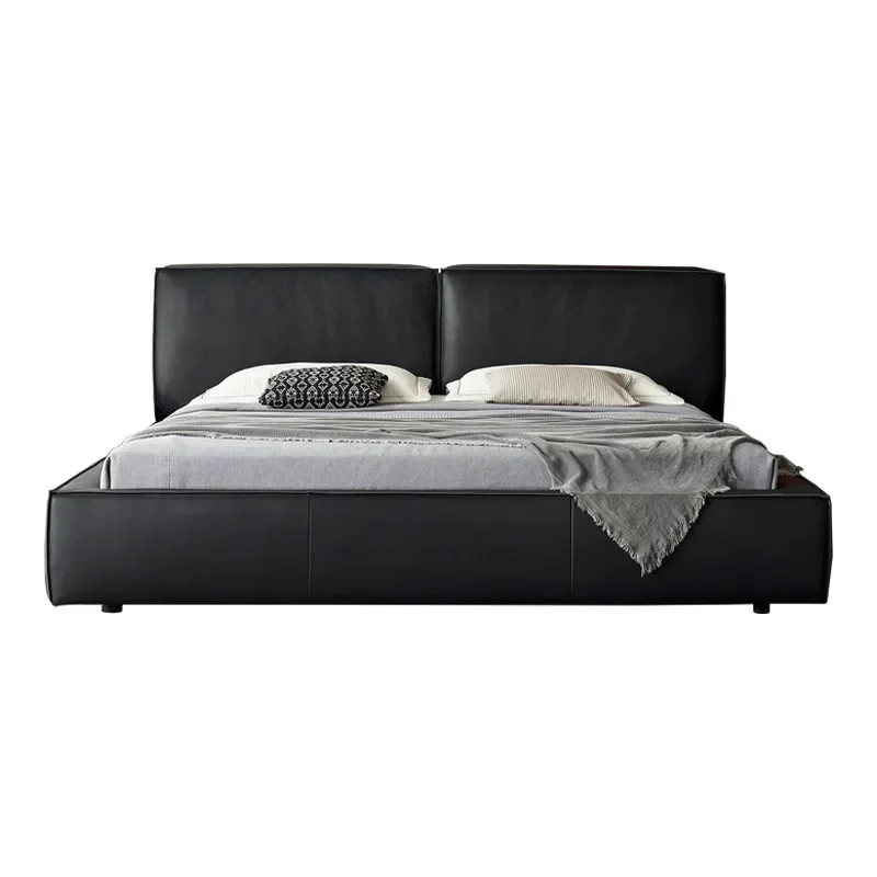 Tofu cubes leather bed first layer cowhide