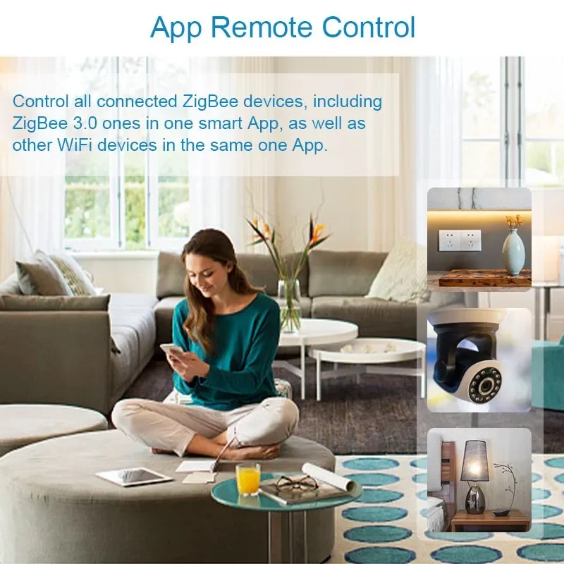 Tuya ZigBee 3.0 Wired/Wireless Gateway Hub Smart Home WiFi Bridege Voice Control Competible With Alexa Google Assistant