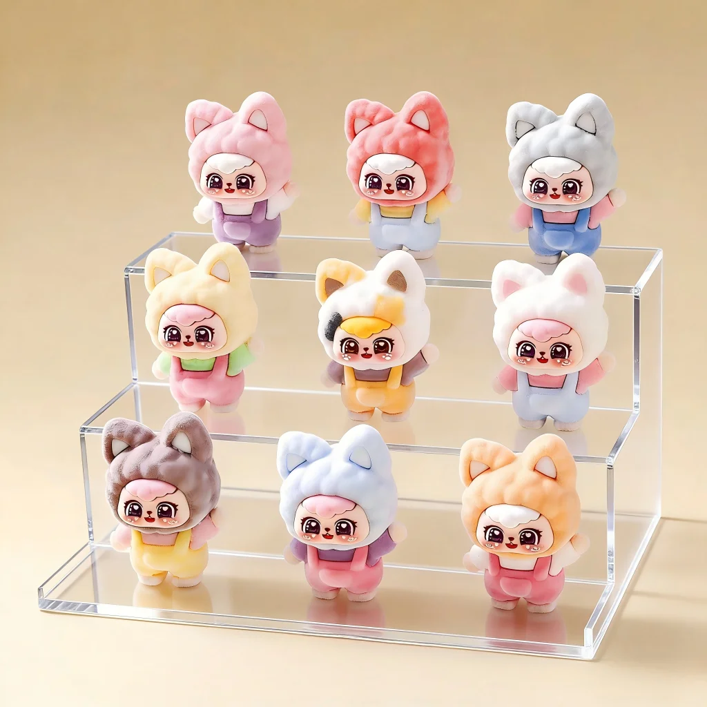 9PCS Cute Desktop Ornament Mini Resin Figurines Blind Box Car Dashboard Decor Room Decoration Essential for Themed Rooms