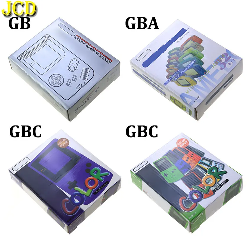 

JCD 10pcs For GBA SP DMG Game Console New Packing Box Carton For GB/GBA/GBC New Packaging Protect Box