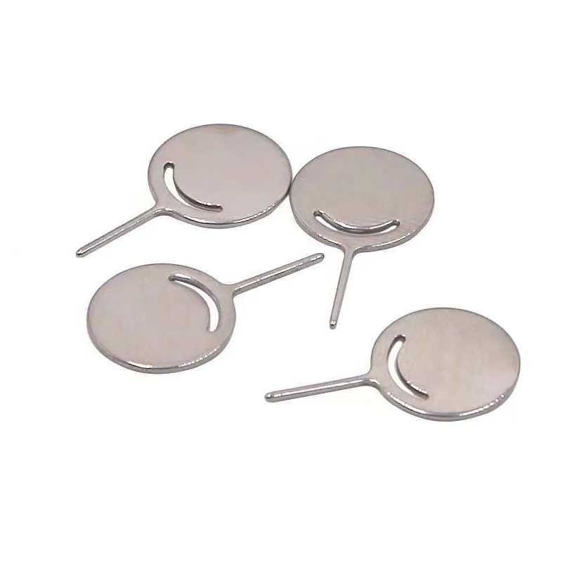 100 PCS Sim Card Tray Removal Eject Pin Key Tool Stainless Steel Needle For Google For IPhone For Android