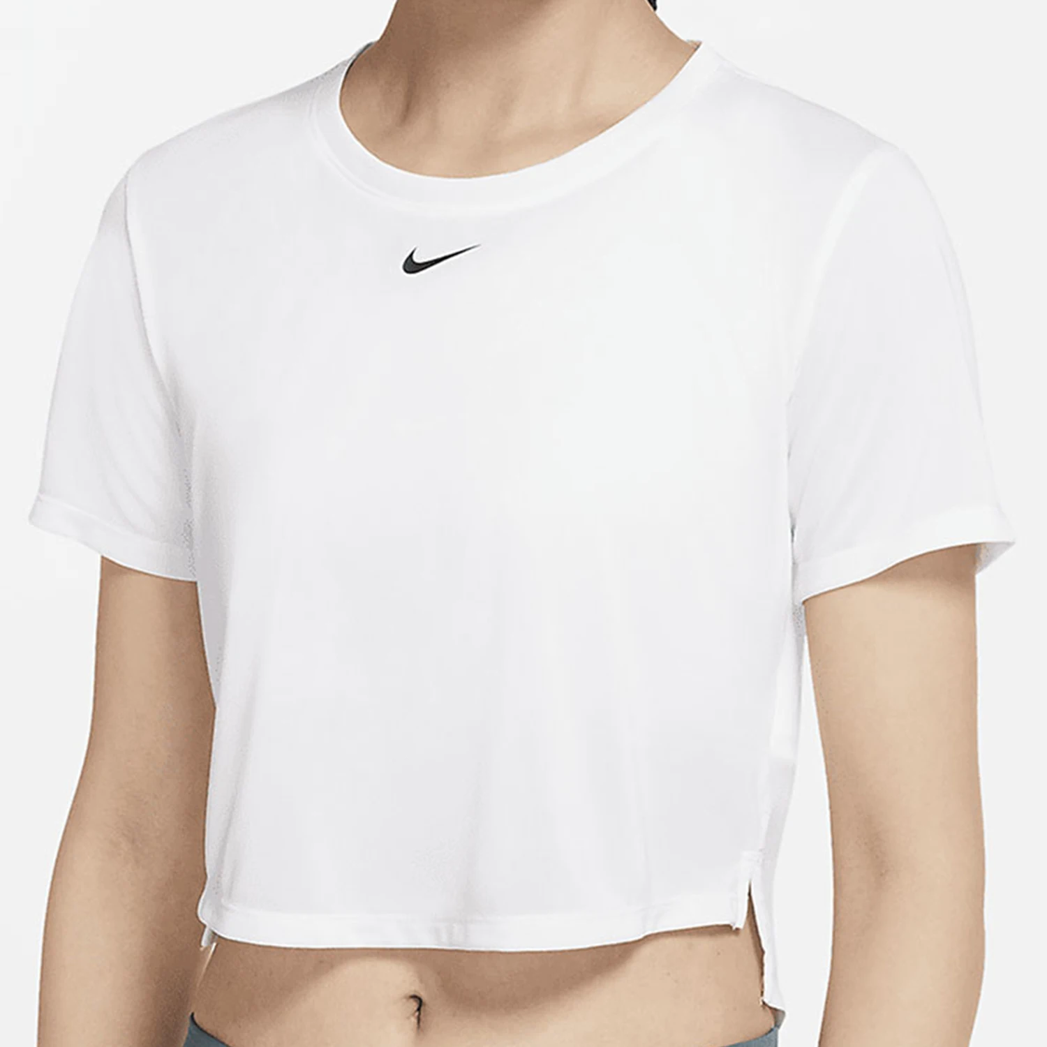 

Женская летняя повседневная спортивная футболка Nike Authentic с круглым вырезом и короткими рукавами DD4955-100