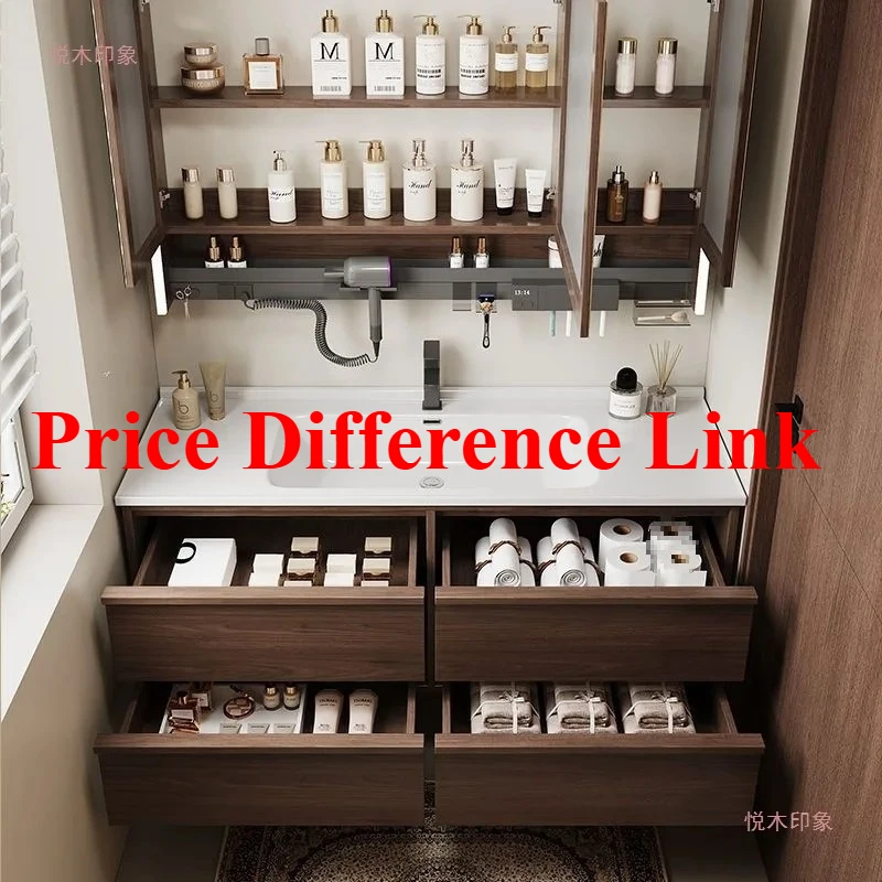 Customized Size and Color Bathroom Cabinet Vanity Living Room Cabinet Furniture for Home Price Difference Link