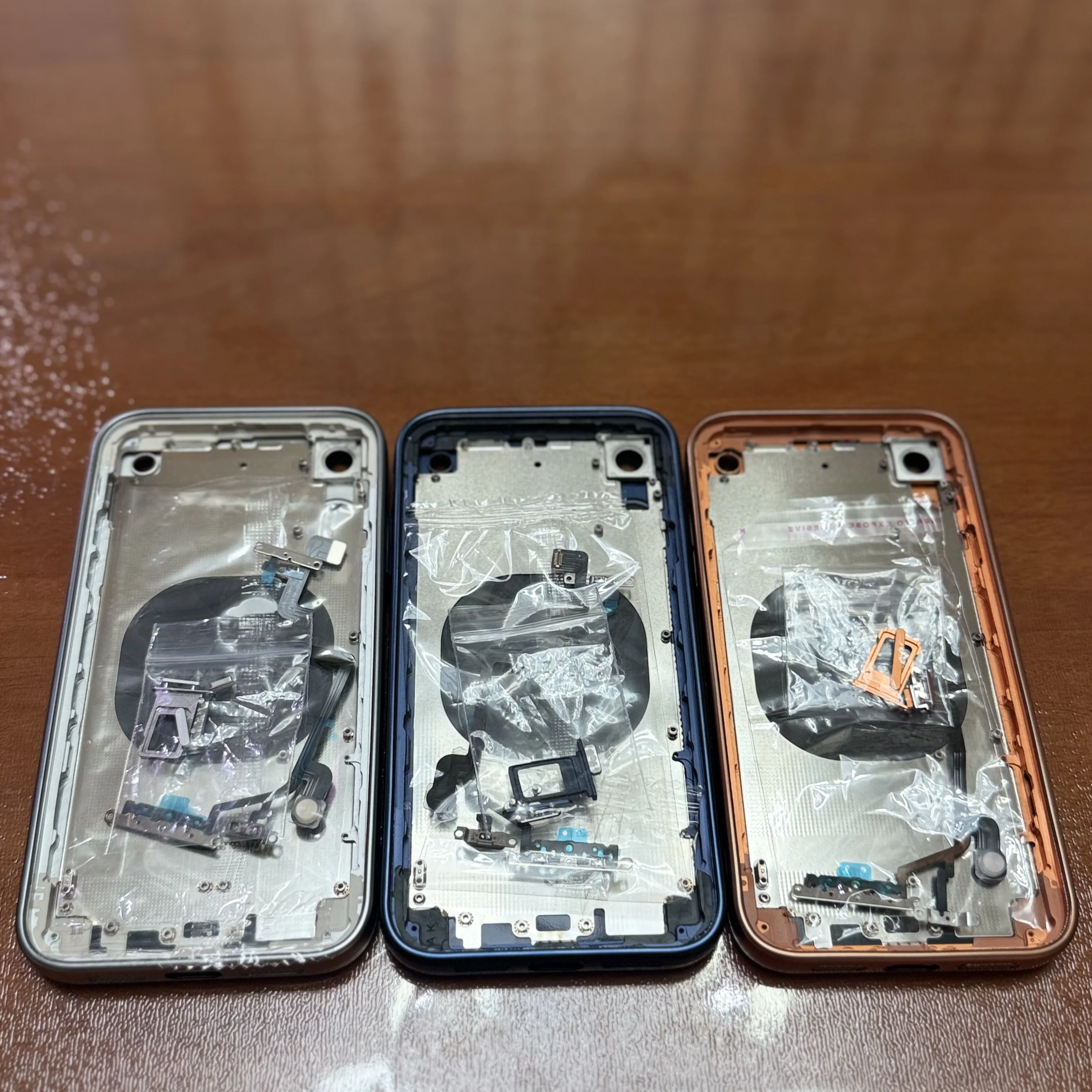 DIY Mod Housing Assembly For iPhone XR TO17 Pro Style Appearance, With Frame, Flex Cable, Side Keys + Custom Matching Phone Case