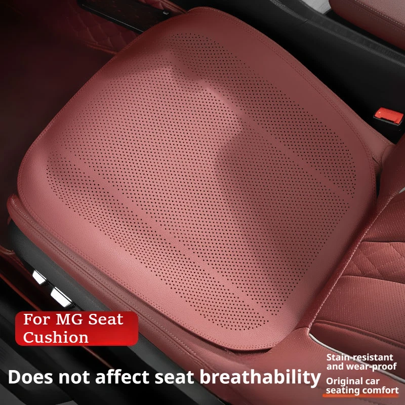 For MG4 MG5 MG6 MG7 MG ZS MG HS MG ONE New Nappa Leather Car Seat Cushion Breathable All Season Auto Accessories