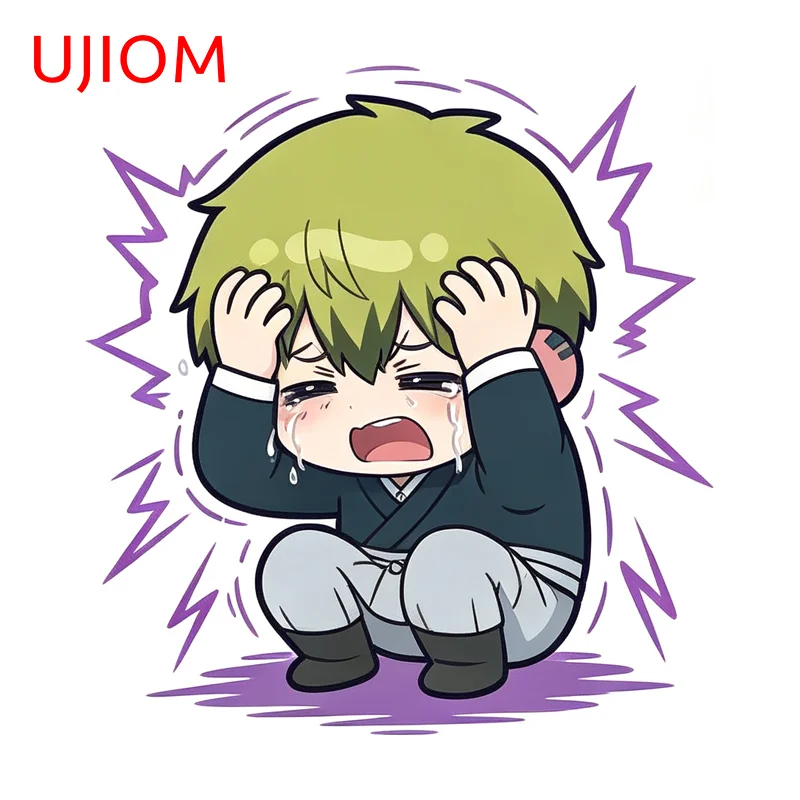 UJIOM Cute Zenin Naoya Anime Wall Sticker Interesting Laptop Waterproof PVC Decal Creative Computer Case Decoration Accessories