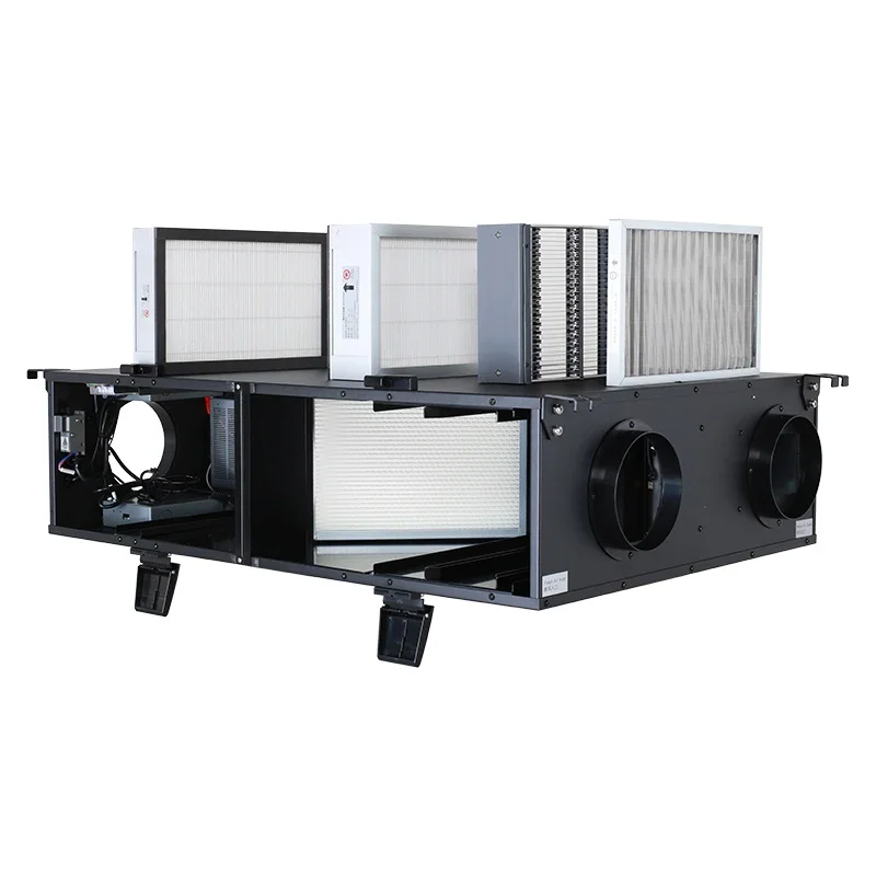 Sistemi di ventilazione dell'aria fresca con recuperatore a recupero di calore ad alta efficienza da 1000 cm ora ERV per la casa