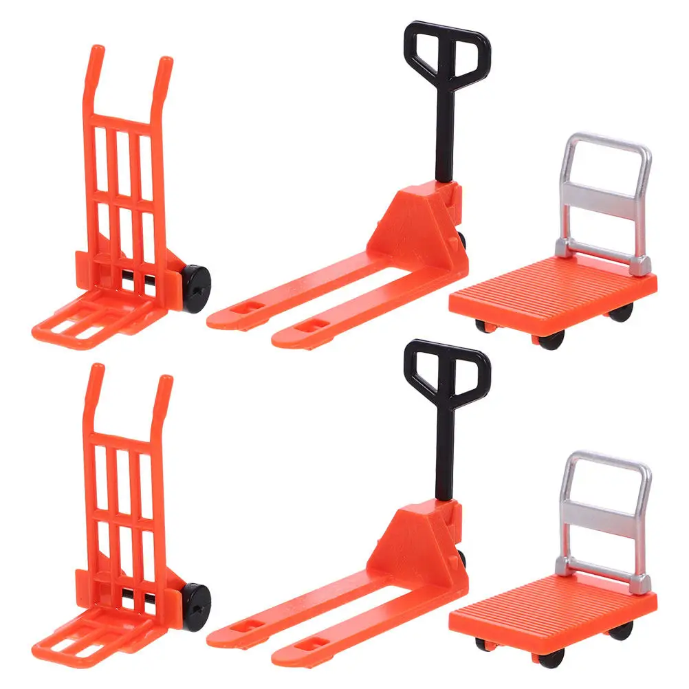 6Pcs Miniature Construction Set Kids Traffic Road Barricade Interactive Play Educational Tools Parking Obstacles Safety