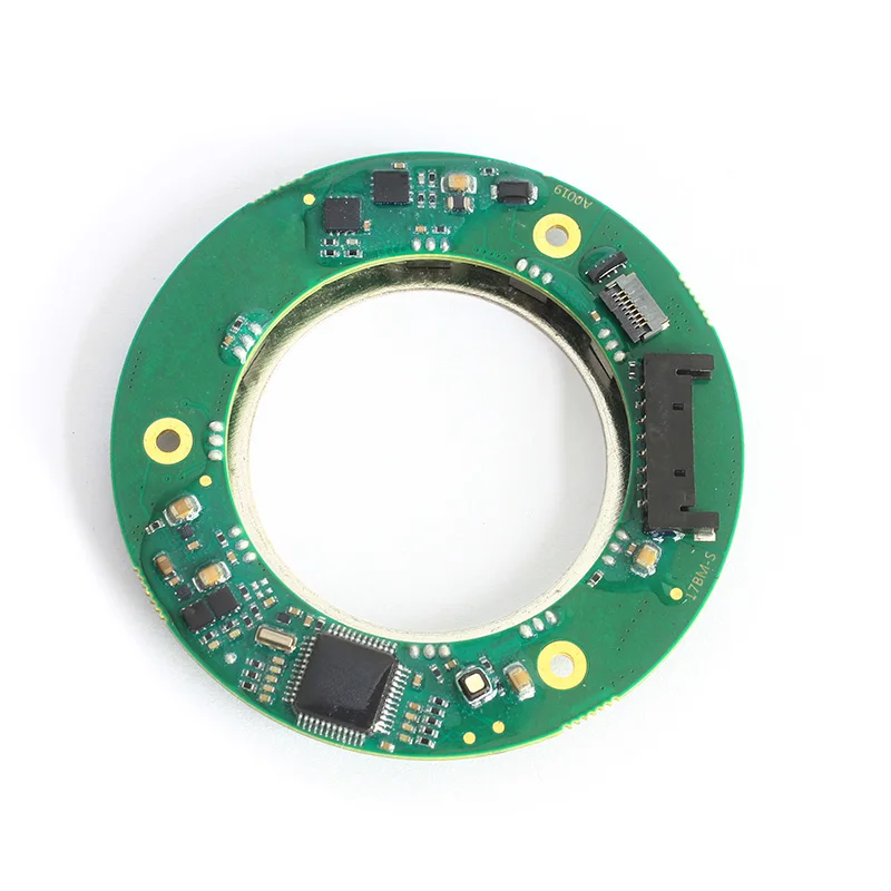 hollow shaft ID50mm OD67mm thickness7mm  multiturn 17-24bit resolution  0.05 accuracy absolute rotary Magnetic encoder
