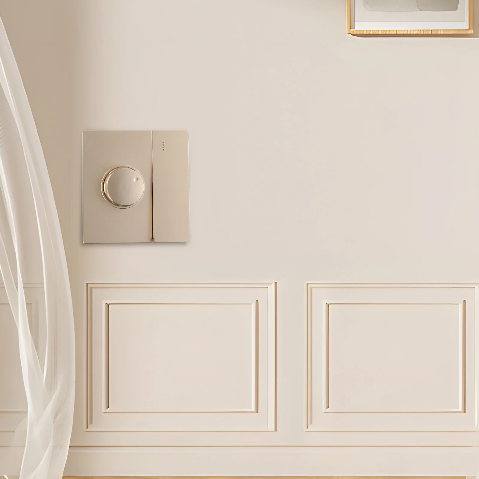Rotating Button Switch Variable Fan Control And Cold Pressed Steel Frame Structure Flame Retardant PC Comfortable Knob