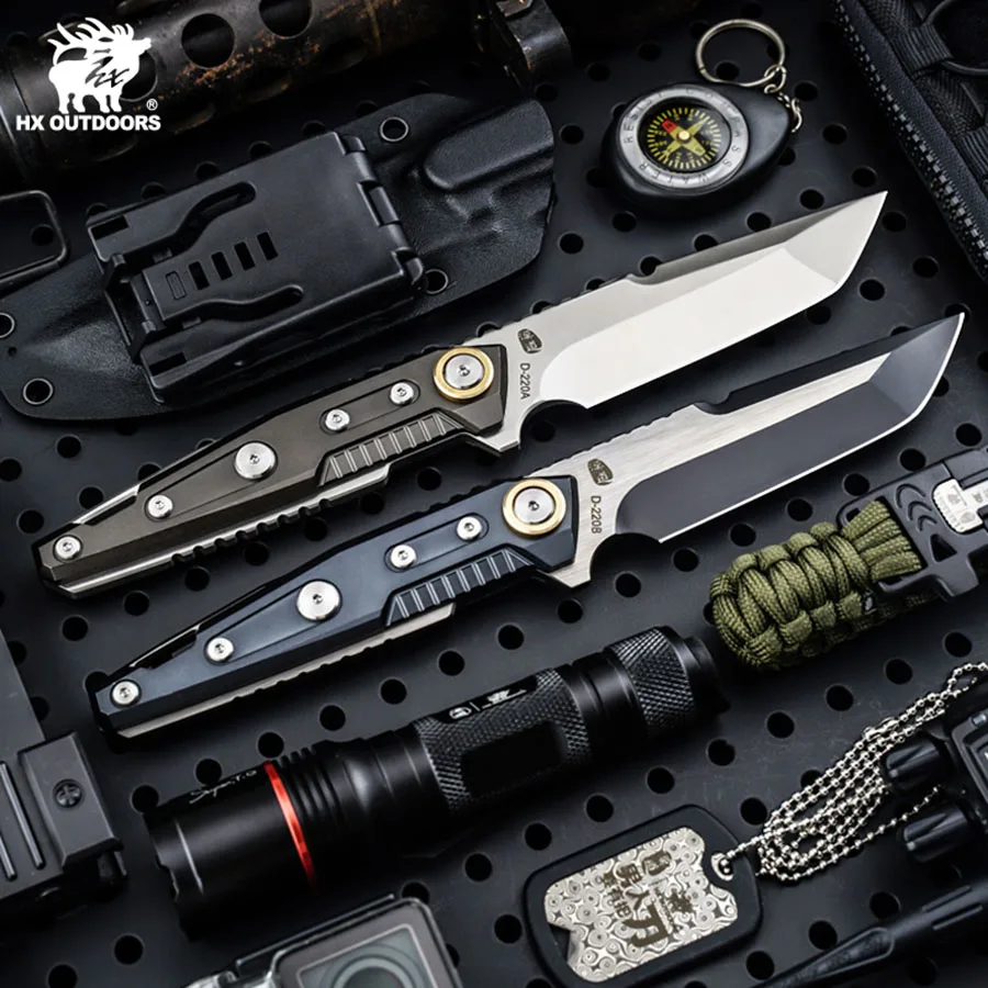 HX-DC53 Faca de caça ultra afiada, faca tática, faca de caça, facas premium com Kydex, acampamento ao ar livre, profissional, Dropshipping