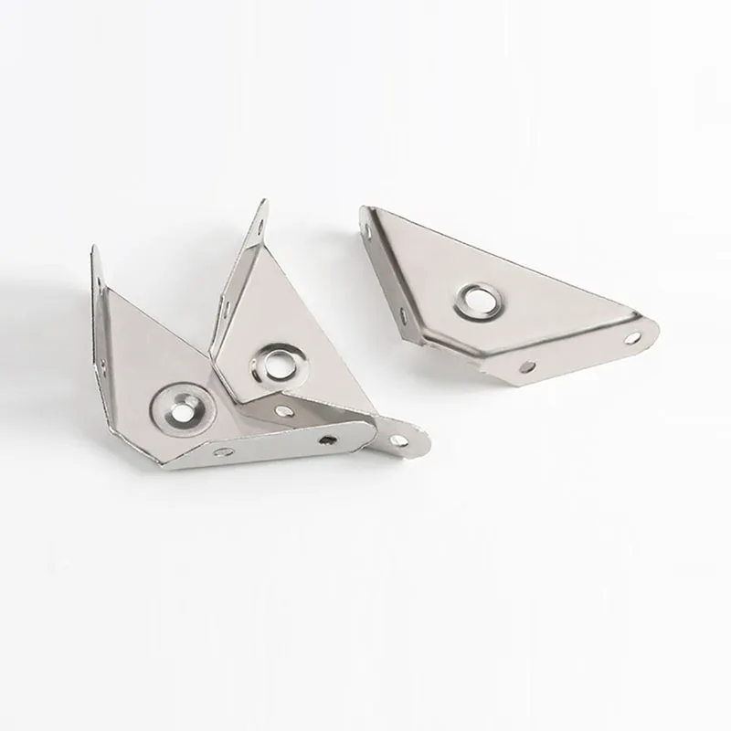 10PCS Thickened Cabinet Hanging Code Three Sided Fixed Board Wooden Layer Board Support 90° Right Angle Universal Angle Iron