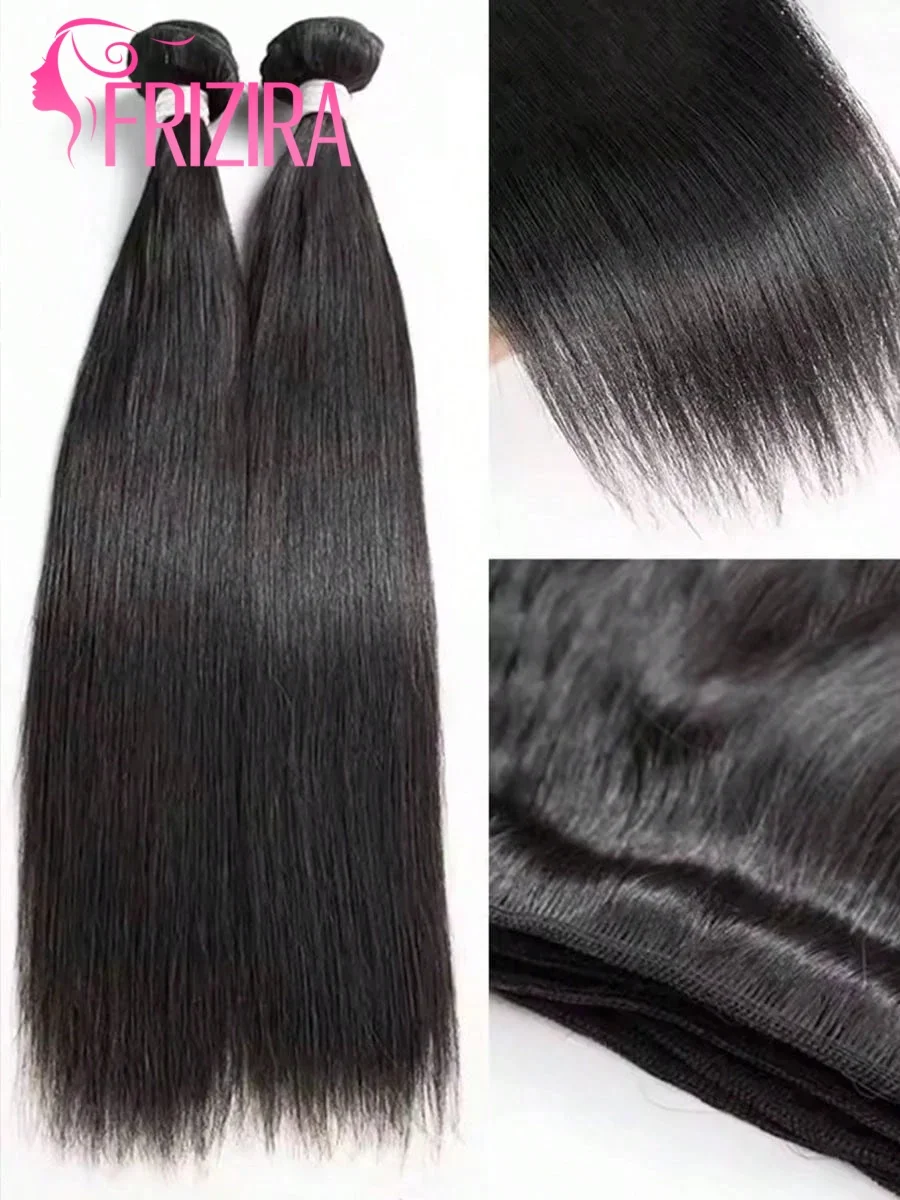 

1-4 Pieces Bundle Human Hair Bundle Natural Color Bone Straight Indian Born Remy Virgin Unprocessed Black Women's Hair Restoring 8-32 Inch