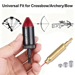 Arrow Style Laser Target Shooting Hunting Crossbow Archery Laser Bore Sight Collimator Red Dot Laser Sight Bow Arrow BoreSighter