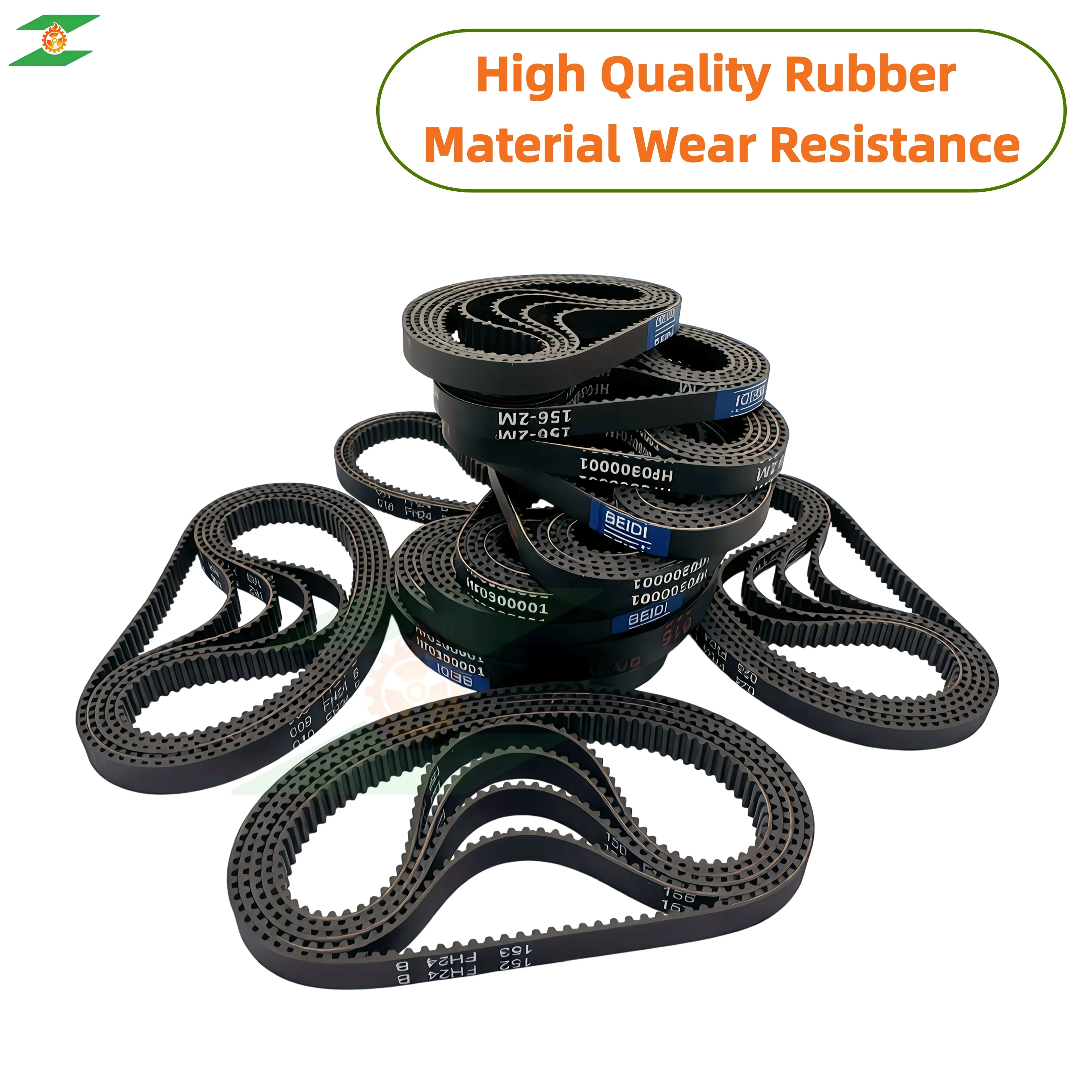 HTD 2M Rubber Timing Belt Length 118 120 126 128 130 142 150 156 160 162 168mm Vacuum cleaner Drive Belt Width 4/5/6mm 2M-142