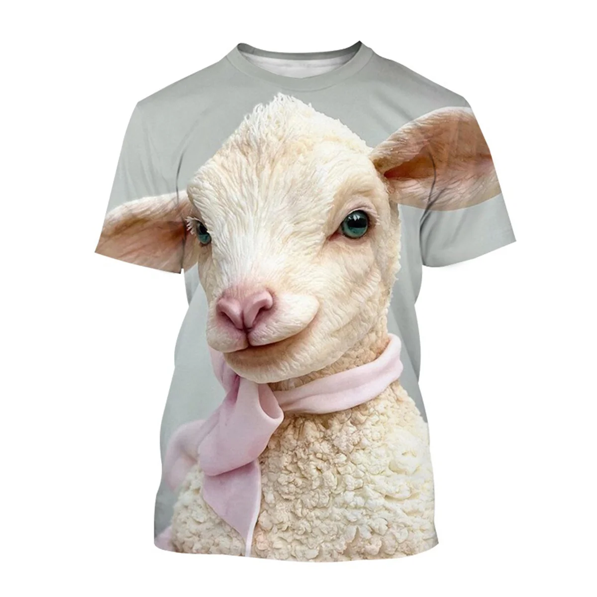 

New Sheep Goat T-Shirts Men Women Short Sleeve T Shirt Streetwear Oversized Harajuku 3D Print Funny Y2k Tees Tops Kids Clothing