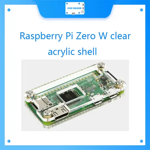Yahboom new arrival Raspberry Pi Zero W clear acrylic shell cover support install heat sink Camera TF card