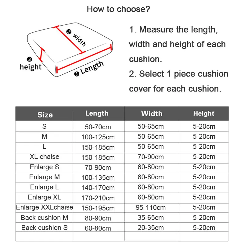 Super Stretch Individual Sofa Seat Cushion Covers for 2 3 Cushion Couch for Pets Seersucker Furniture Slipcover Anti Cat Scratch