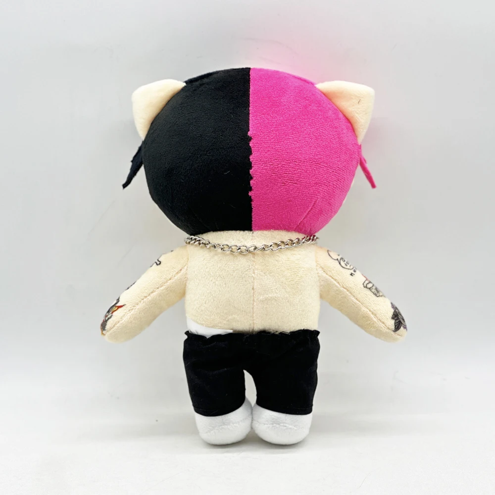 26cm Lil Peep Rapper Figure Cosplay Hello Kitty Plush Doll Stuffed Toy Fans Collect Gifts