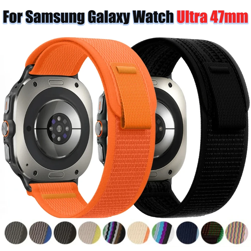 Trail Loop Armband für Samsung Galaxy Watch Ultra 47mm Offizielles Lückenloses Nylon-Armband für Samsung Watch Ultra 47mm 2025