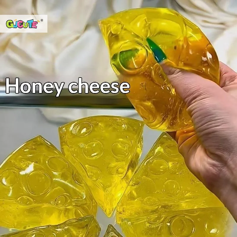 Honey Cheese Shaped Toy Soft Silky Texture Slow Rising Toys Perfect Stress Relief Game Home Office Play For Kids Adults