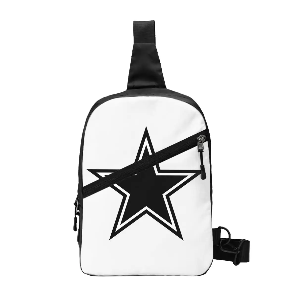 

Casual Cowboy Star Sling Bag for Cycling Camping Men Chest Crossbody Backpack Shoulder Daypack