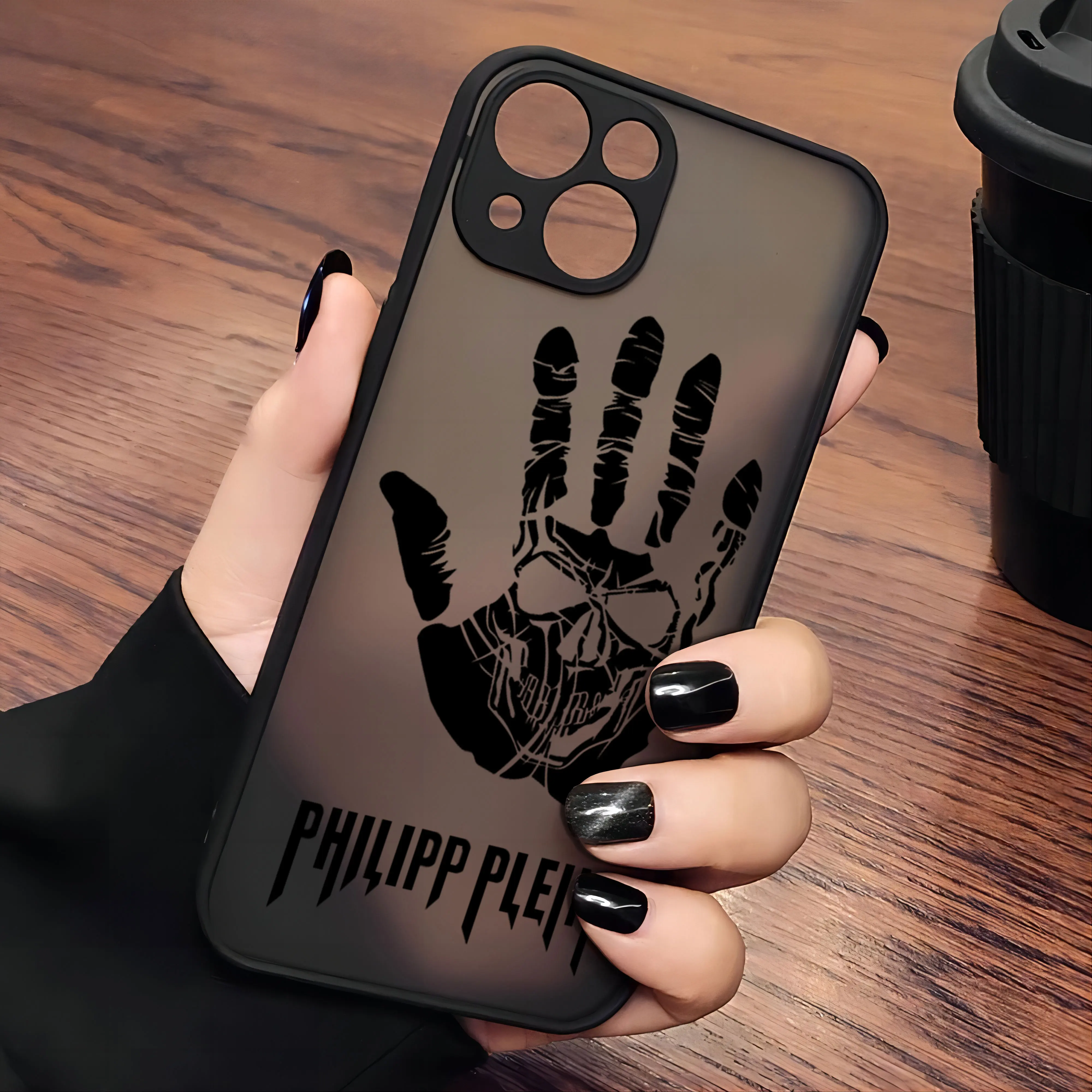 Matte Transparent Back Pleins Phone Case For Philipps iPhone 16 15 14 13 12 11 Mini Pro Max X XR XSMax 7 8 Plus Cover