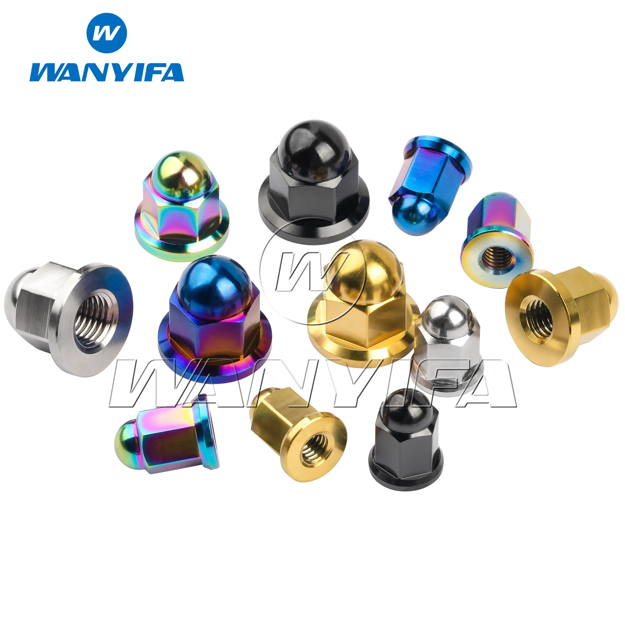 

Wanyifa Titanium Nut M6 M8 M10 Dome Head Nuts for Bicycle Motorcycle Car