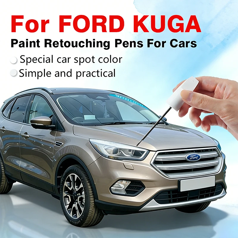 For FORD KUGA Touch-Up Paint Pen – Car Scratch Repair Paint Protection & Clear Coat Gloss Finish Sedona Orange Solar Silver