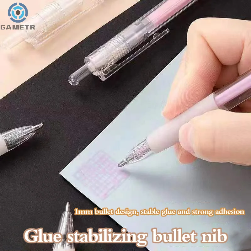 Punkt kleber Stift Stift fester Kleber für Schul bürobedarf Kleber Kleber DIY Handarbeit einfarbig Klebe stift DIY Scrap booking