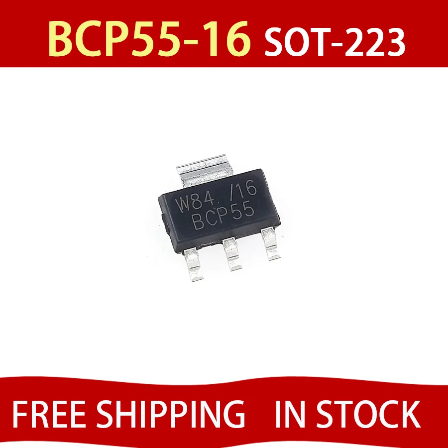 

10 шт, BCP55 BCP55-16 SOT-223 новинка, бесплатная доставка