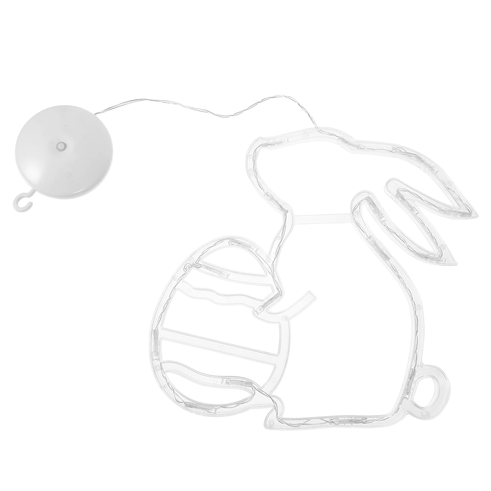 

Rabbit String Lights Suction Cup Decorative Bunny Room Easter Hanging Night Party Farmhouse Theme Home Decor nament