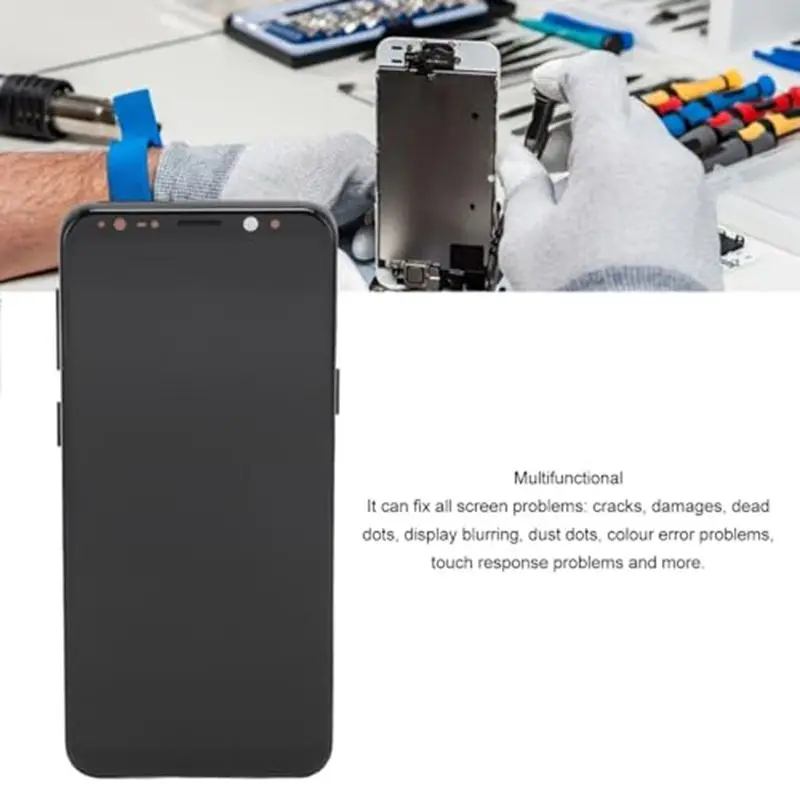 Écran LCD AMOLED S8 pour Galaxy S8 LCD Display G950 G950F SM-G950FD pour Galaxy S8 LCD Display Touch Screen Digitizer avec cadre