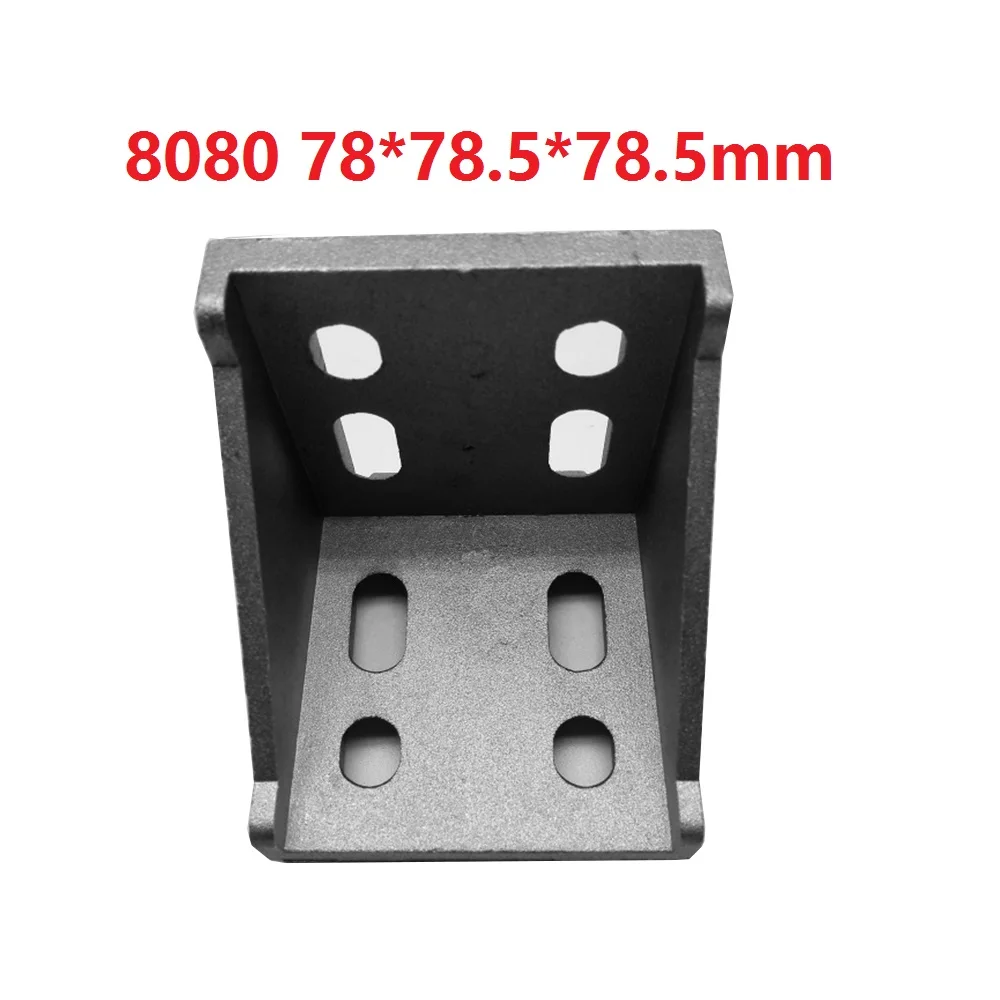 

5Pcs 80 78x78.5x78.5mm European Corner Fitting Angle Aluminum X L Connector Bracket Fastener Industrial Profile