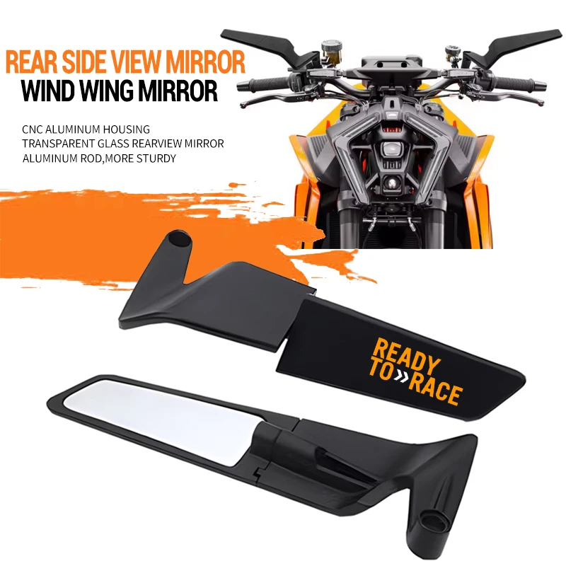 Motorcycle CNC Rear View Mirrors HD Motorbike End Side Mirror for KTM Super Adventure Duke RC 390 690 790 890 1090 1190 1290 R