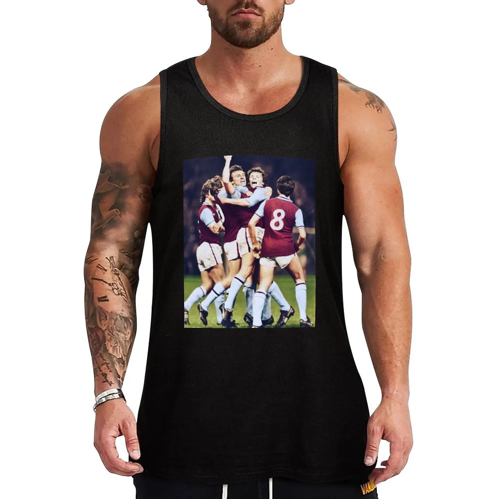 Camiseta sin mangas Villa Tony Morley para trabajo al aire libre, camiseta sin mangas resistente