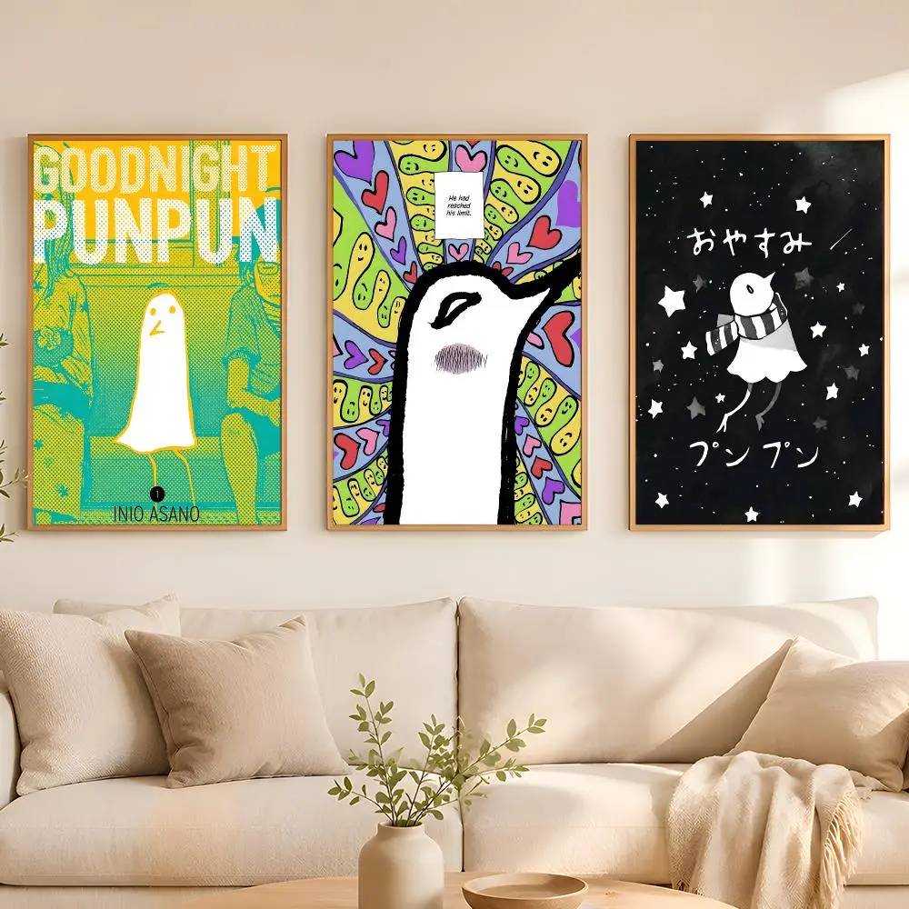 Manga Goodnight Punpun Poster HD art sticky wall waterproof home living room bedroom bar aesthetic decoration